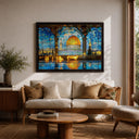 Elegant framed canvas Islamic decor Masjid Al Aqsa