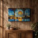Architectural arch view Masjid Al Aqsa canvas print