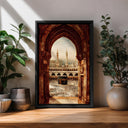Kaaba Wall Art framed canvas - front view