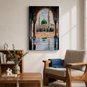 Green Dome Masjid Nabawi framed wall art