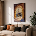 Masjid Al Haram spiritual artwork on framed canvas