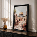 Qubbat Sakhrah-inspired abstract Islamic art