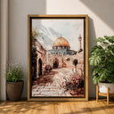 Islamic abstract wall decor for gallery display