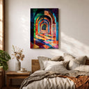 Divine geometry wall decor for hall or corridor