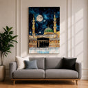 Masjid al-Haram decorative framed canvas wall art