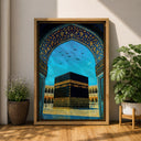 Framed canvas print showcasing classic Islamic geometry