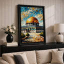 Religious art Masjid Al Aqsa framed print