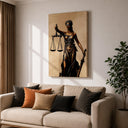 Contemporary legal symbol wall art for home office