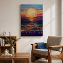 Seascape wall art on canvas for modern coastal decor