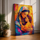 Mary and Child framed canvas wall art - full view