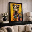 High quality canvas camel wall art detail