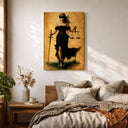 Motivational myth-inspired wall art featuring Lady Justice and Themis
