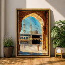 Masjid Al Haram inspired framed canvas artwork