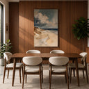 Coastal wall art featuring dunes and sea