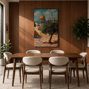 Abstract Islamic wall art featuring Masjid Al Aqsa theme