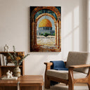 Framed canvas Mosque Archway design for living room