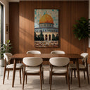 Palestine Masjid Al Aqsa framed canvas wall decor