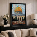 Elegant framed canvas featuring Masjid Al Aqsa