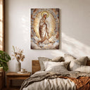 Ready-to-hang Virgin Mary wall art with hardware
