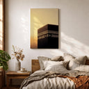 Sunset Kaaba framed canvas artwork