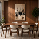 Islamic art canvas with Mecca theme for living room
