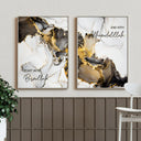 Start with Bismillah End with Alhamdulillah | Abstract Islamic Wall Art | Modern Islamic Home Decor | Muslim Living Room Wall Art