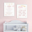 Personalized Name Islamic Wall Art For Kids - Watercolor Islamic Nursery Wall Art